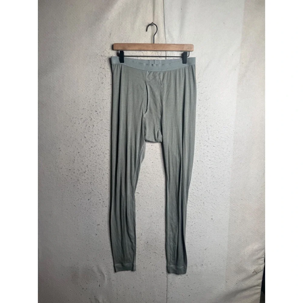 Patagonia Capilene Mens Large Gray Thermal Base Layer Pants 44692 Made in USA